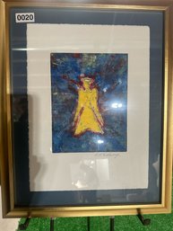 Angel Print By Dot Delaney Signed