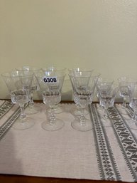 Wine Crystal Glass Lot