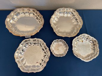 Chippendale Silverplate Trays/platterts