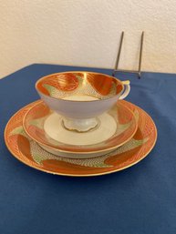 Bavaria Elfenbein Porzellan Tea Cup Set