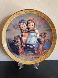 Vintage Hummel 'Sisters' Collectors Plate