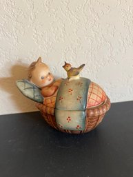 Rare Hummel Chid In Bed Dish MEL 6