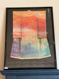 Framed Itchiku Kubota Art Museum Poster