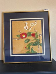 Beautiful Japanese Framed Art Water Color