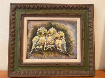 Amazing Owl Painting Framed