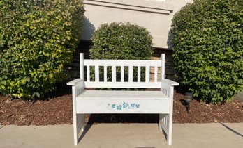 White Bench Worh Storage