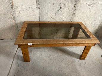Wood And Glass Coffee Table