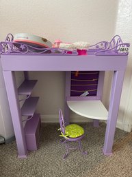 American Girl Mckenna Loft Bed And Various Clothing Items
