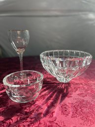 Crystal Bowls And Wine Glass