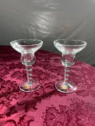 Bleikristall Germany  Crystal (24) Candlesticks Set