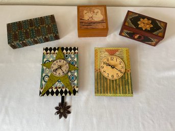 Self Decor Boxes And Clocks