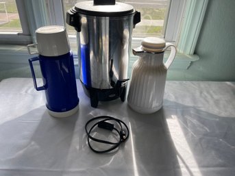 West Bend Coffee Pot And Other Items