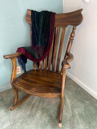 Rocking Chair And Throw