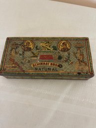 Schinasi Bros. Egyptian Cigarettes Tin Box And Contents