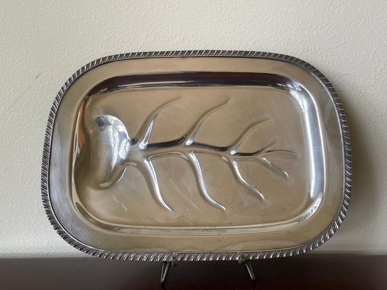 Vintage Silver Plate Meat Platter S1