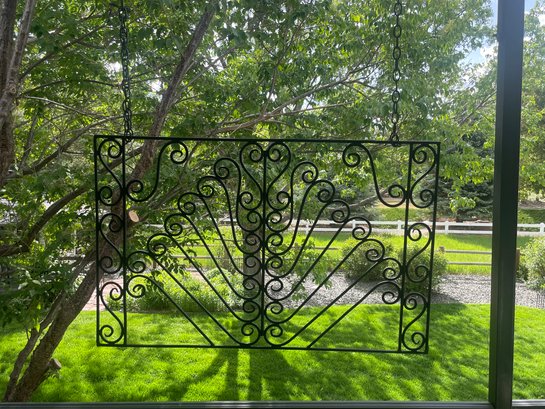 Hand Forged Metal Hanging Screen