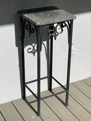 Iron And Marble Pedestal P13