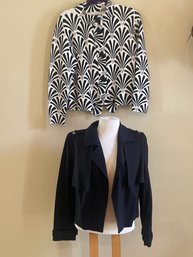 Two Piece Lot Of Chicos Jackets, Size One C44
