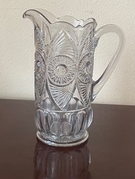 Mint Antique/vintage Pressed Glass Pitcher K70