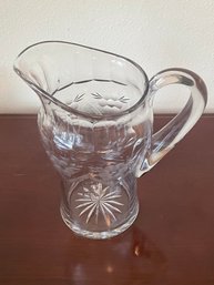 Mint Vintage Etched Glass Pitcher K74