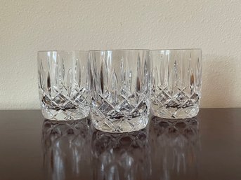 Mint Set Of 3 Gorham 'lady Ann' Crystal Cocktail Double Old Fashioned Glasses K75