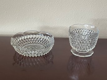 2 Vintage Indiana Glass Candy Dishes K77