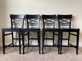 Set Of 4 Ethan Allen Counter Stools