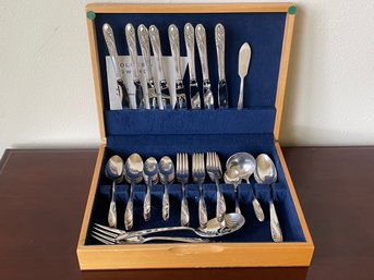 Set Of Vintage Homes/edwards 'romance' Silver Plate Flatware S2