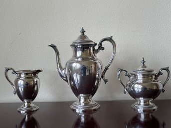 Vintage 3pc Gorham Silver Plate Coffee Service S26