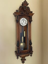 Antique German Victorian Wall Clock L132