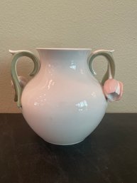 Vintage Goebl Vase W/ Tulip Handles T14