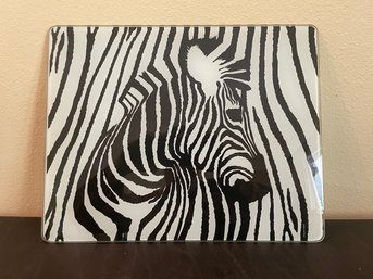 Zebra Glass Tray By Phoenix Creative K145