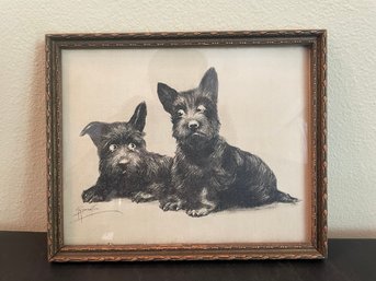 Scottie Dog Vintage Print By Grace Drayton AR2