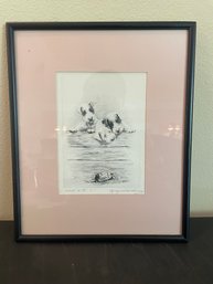 Marguerite Kirmse 'what Is It' Etching, Signed In Pencil AR5