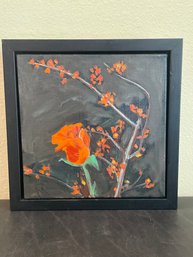 Original Alyson Kinkade 'a Rose Is A Rose' Painting AR19