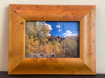 'Aspen' Photograph In Birdeye Frame W Easel Back AR20