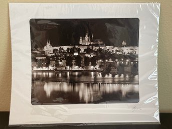 'Prague' Photograph Matted In Original Plastic Sleeve' AR36