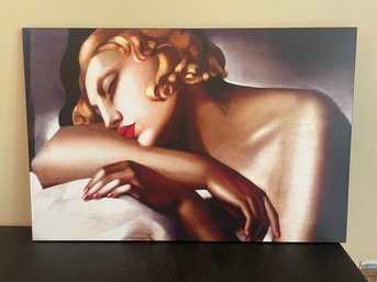 Art Deco Print On Masonite By Tamaka De Limpicka AR43