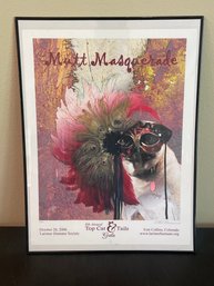 'mutt Masquerade' Poster Pencil Signed AR70