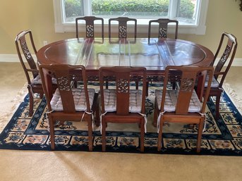 Exquisite Rosewood Dining Table W/ 6 Side Chairs L208