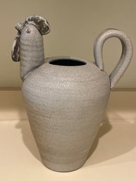 Large Stoneware 'rooster' Pitcher T67