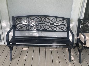 Pair Of Aluminum Patio Benches P7