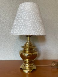 Small Vintage Brass Table Lamp