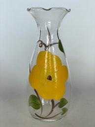 Hand Painted Glass Vase