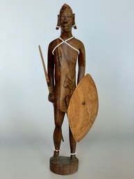 Handcarved  Wood Masai Figure