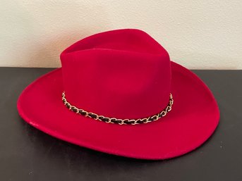 Liz Claiborne Red Wool Hat K128