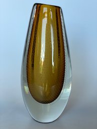 Vintage Mid Century Nuutajarri Glass Vase