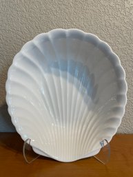 White Shell Serving Bowl