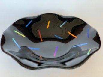 Fused Glass Confetti Bowl