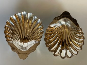 Sterling Silver Shell Nut Dishes